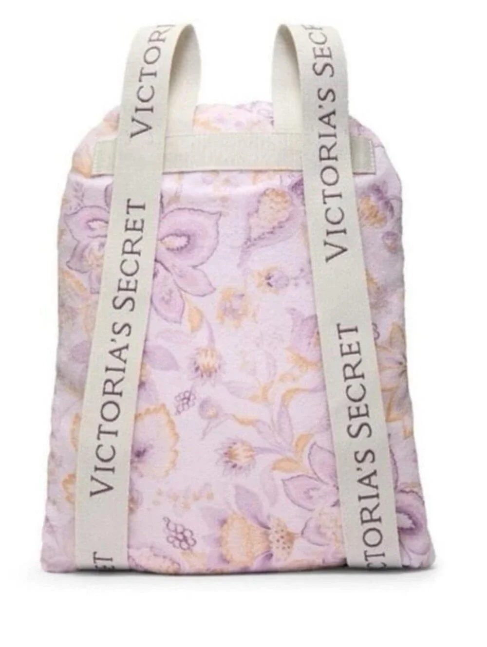 New Victoria's Secret Convertible Floral Drawstring Backpack Beach Towel- Bags
